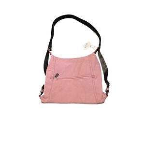 ZELLA Women Pink Convertible Backpack Purse Shoulder Bag Travel
